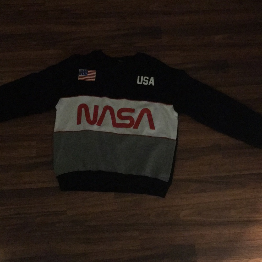 nasa crew neck sweater